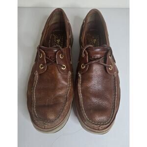 Sperry Top-Sider Gold Cup 2-Eye Mens Leather Boat Shoes Brown Size 10.5